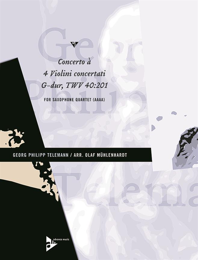 Concerto A 4 Violini Concertati G Major Twv 40:201 (TELEMANN GEORG PHILIPP / MUEHLENHARDT OLAF)