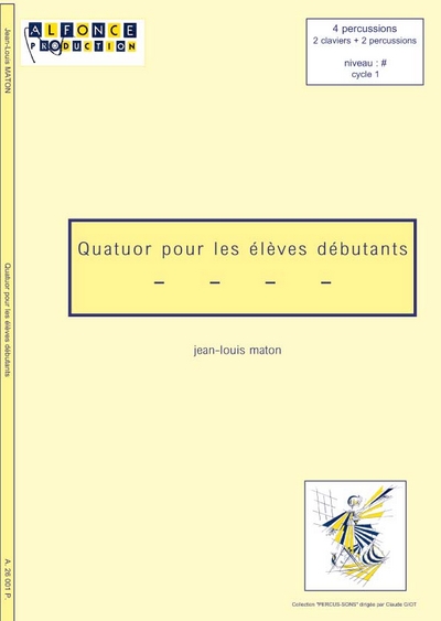 Quatuor Pour Les Eleves Debutants (MATON JEAN-LOUIS)