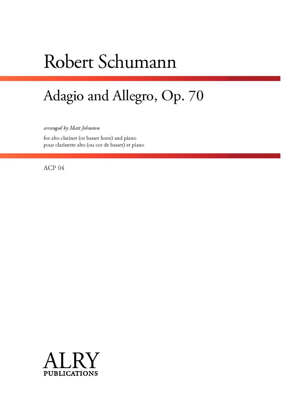 Adagio And Allegro, Op. 70 (SCHUMANN ROBERT)