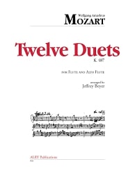 Twelve Duets, K. 487 for Flute and Alto Flute