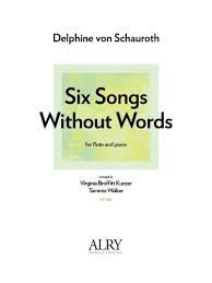 Six Songs Without Words for Flute and Piano