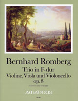 Trio In F-Dur Op. 8 Für Violine, Viola Und Violoncello (ROMBERG BERNHARD-HEINRICH)