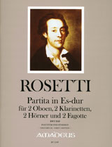 Partita In Es-Dur Für 2 Oboen, 2 Klarinetten, 2 Hörner Und 2 Fagotte - Erstdruck Murray Rwv B10 (ROSETTI FRANZ ANTON (ROSLER))