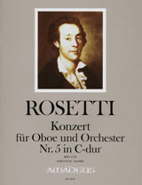 Konzert Für Oboe Und Orchester Nr. 5 In C-Dur - Erstdruck (ROSETTI ANTONIO)
