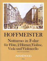 Notturno In F-Dur Für Flöte, 2 Hörner, Violine, Viola Und Violoncello (HOFFMEISTER FRANZ ANTON)