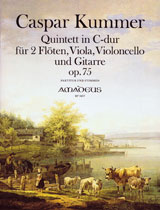 Quintett In C-Dur Op. 75 Für Zwei Flöten, Viola, Violoncello Und Gitarre Op. 75 (KUMMER GASPARD)