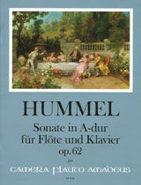 Sonate In A-Dur Op. 62 Für Flöte Und Klavier (HUMMEL JOHANN NEPOMUK)