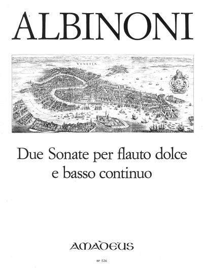 2 Sonatas Op. Post. (ALBINONI TOMASO)