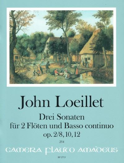 3 Sonaten Op. 2/8, 10, 12 (LOEILLET JOHN)