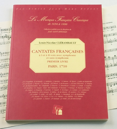 Cantates Françaises A I Et II Voix. Livre Premier