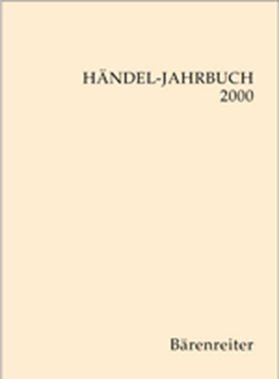 Händel-Jahrbuch 2000, 46. Jahrgang