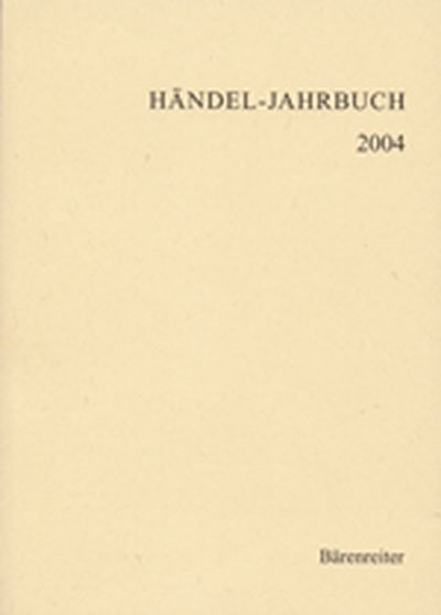 Händel-Jahrbuch 2004, 50. Jahrgang