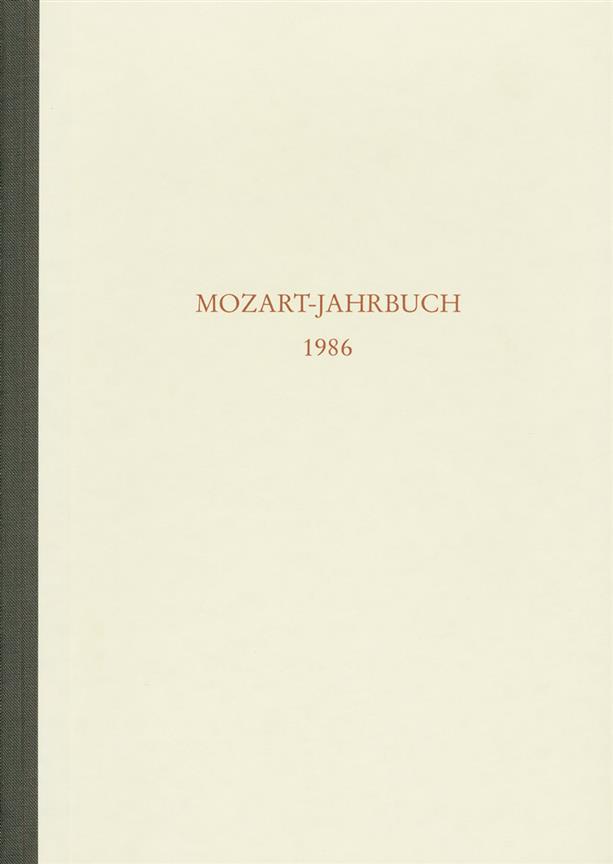 Mozart-Jahrbuch 1986