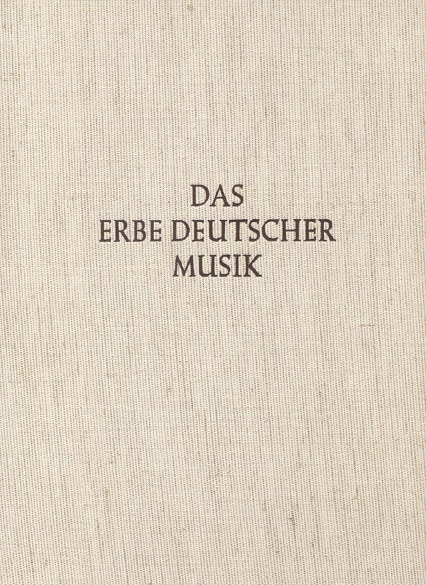 Das Glogauer Liederbuch I Und II. Das Erbe Deutscher Musik VII/1 Und 3