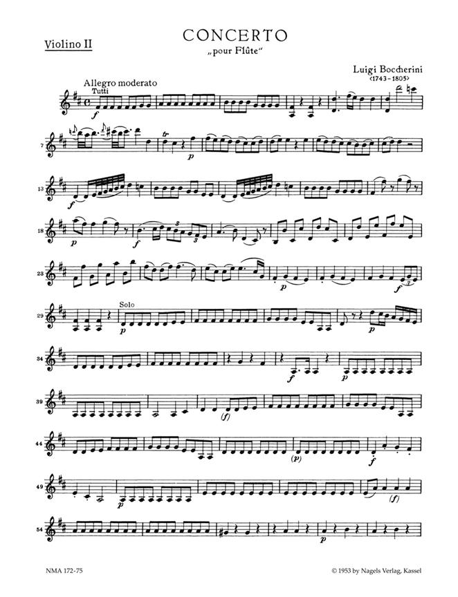 Konzert Für Flöte Und Streicher (BOCCHERINI LUIGI)