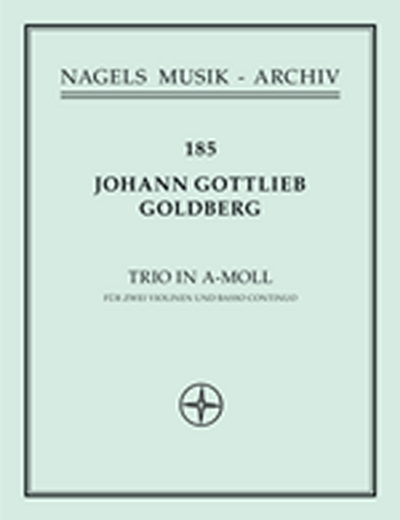 Triosonate Für Zwei Violinen Und Basso Continuo (GOLDBERG JOHANN GOTTLIEB)