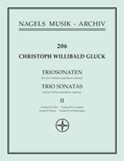 2 Triosonaten Für 2 Violinen Und Basso Continuo. Urtext Der Gluck-Gesamtausgabe (GLUCK CHRISTOPH WILLIBALD)