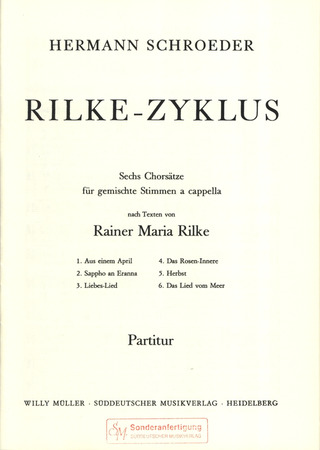 Rilke-Zyklus (SCHROEDER HERMANN)