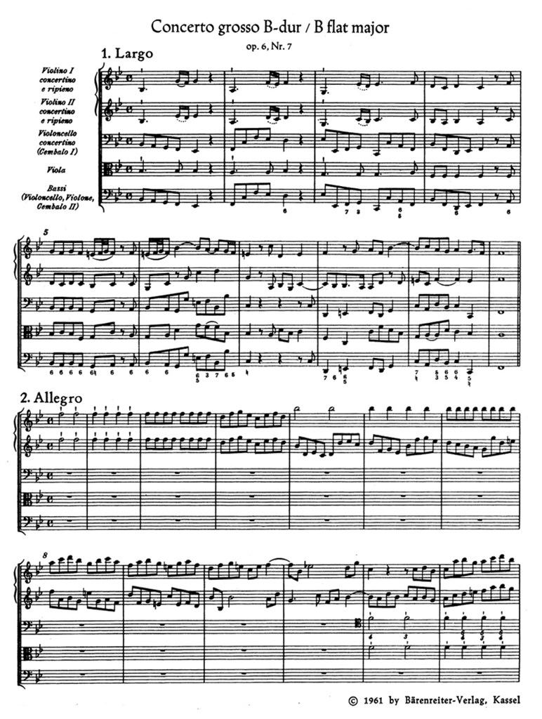 Concerto Grosso G-Moll Op. 6/6 Hwv 324 (HAENDEL GEORG FRIEDRICH)
