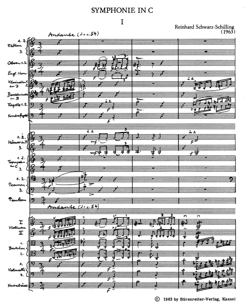Symphonie In C (1963) (SCHWARZ-SCHILLING REINHARD)