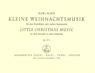 Kleine Weihnachtsmusik Für Drei Blockflöten (1937)