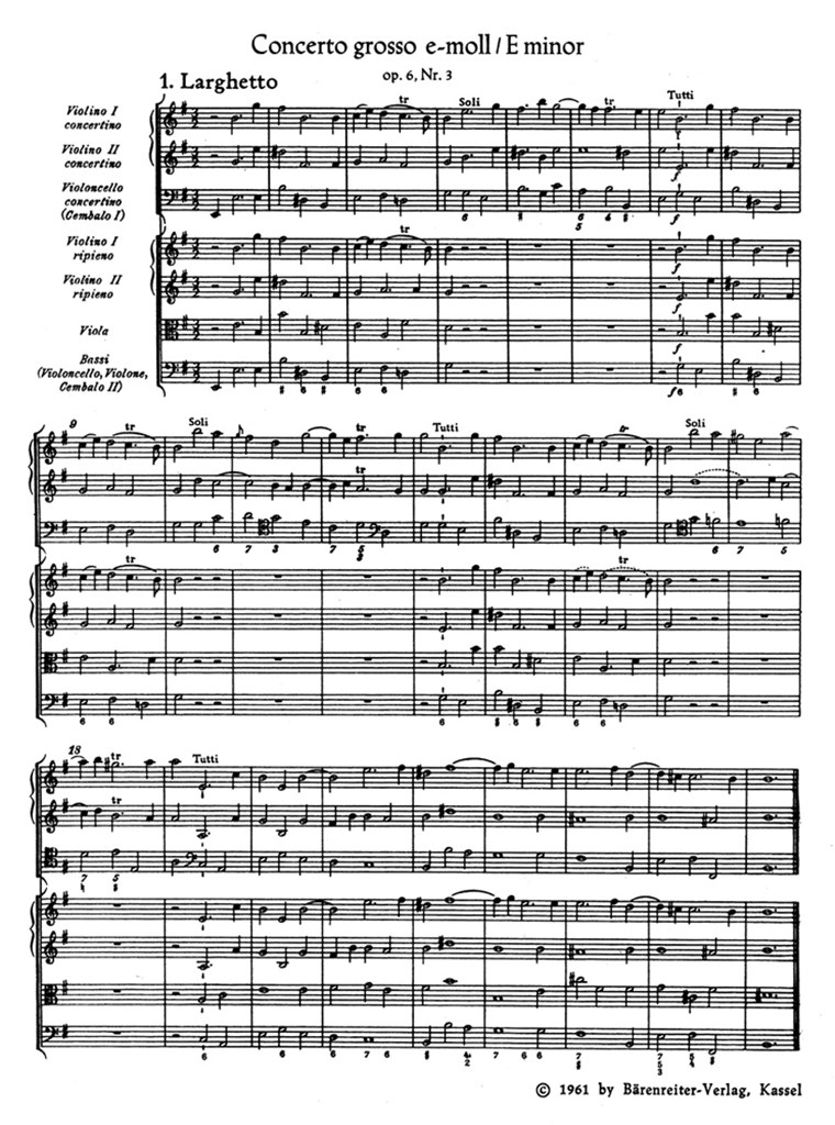Concerto Grosso F-Dur Op. 6/2 Hwv 320 (HAENDEL GEORG FRIEDRICH)