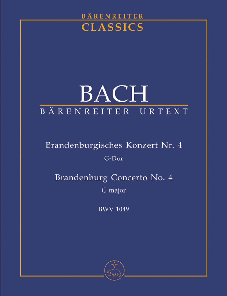 Brandenburgisches Konzert #4 G-Dur Bwv 1049 (BACH JOHANN SEBASTIAN)