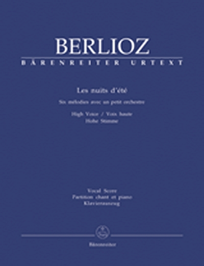 Les Nuits D'Eté For High Voice And Piano (BERLIOZ HECTOR)