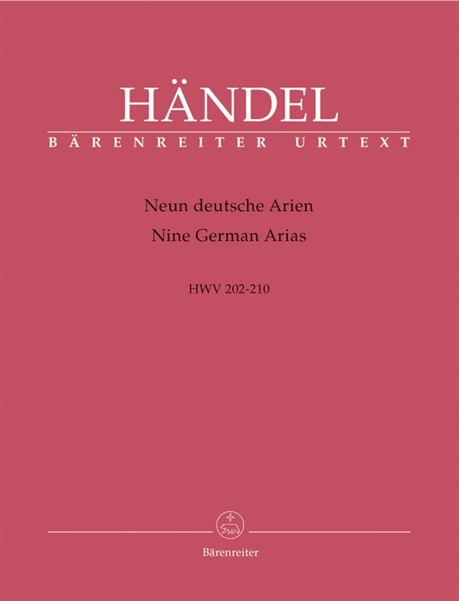 9 German Arias For Soprano, Solo Instrument And Bc