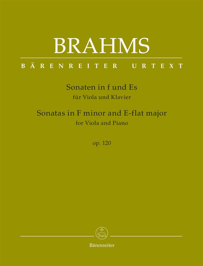 Sonatas In F Minor And E-Flat Major For Viola And Piano Op. 120