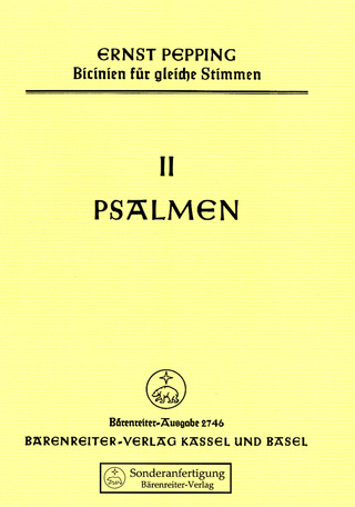Psalmen. Bicinien, Heft 2 (1954/55) (PEPPING ERNST)