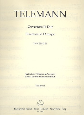 Orchester-Ouvertüre (TELEMANN GEORG PHILIPP)