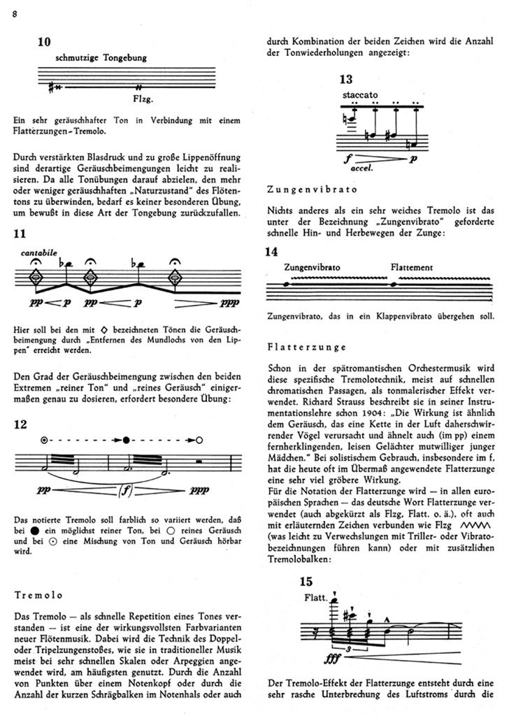 Neue Spieltechniken In Der Querflötenmusik Nach 1950