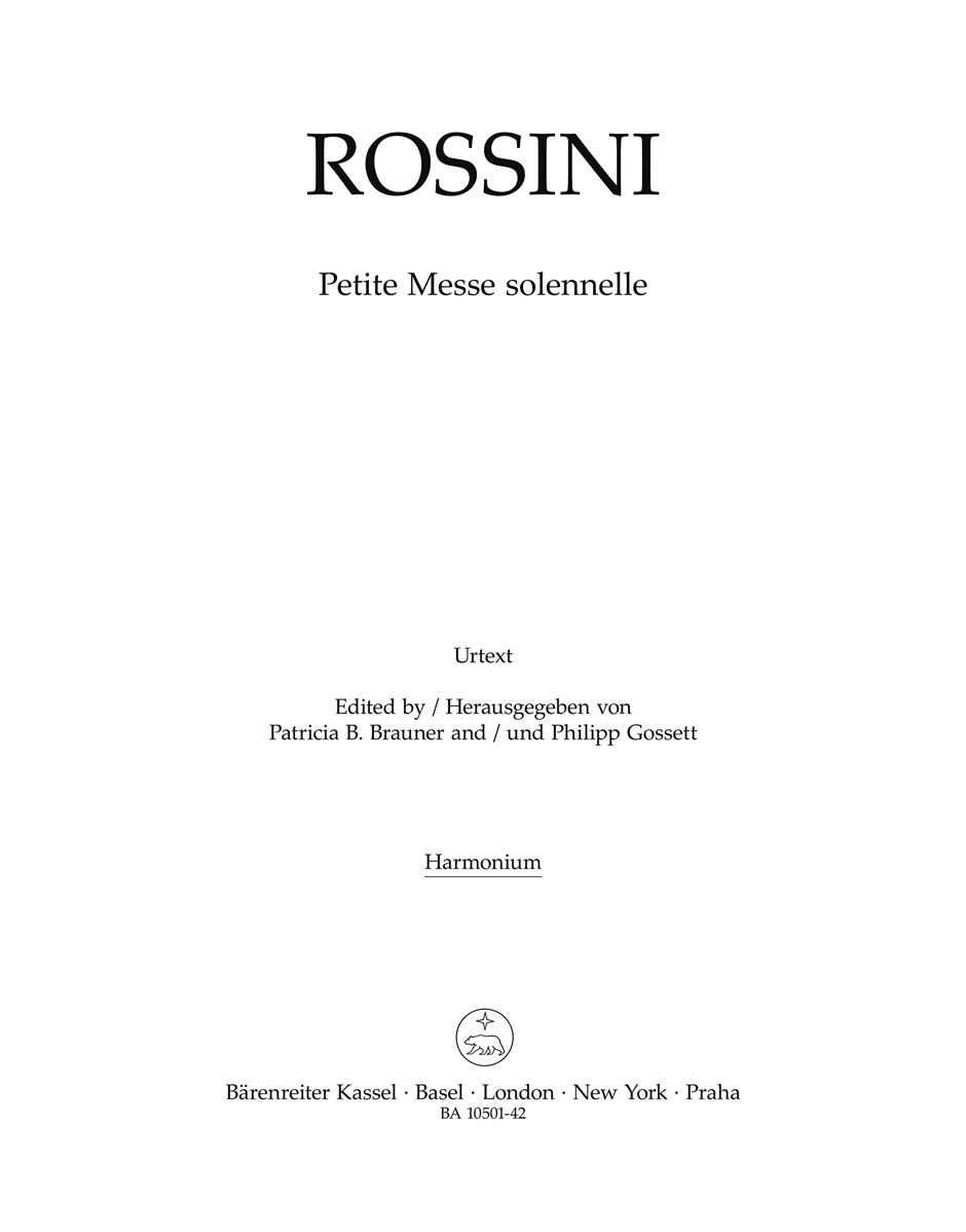Petite Messe solennelle (ROSSINI GIOACHINO)