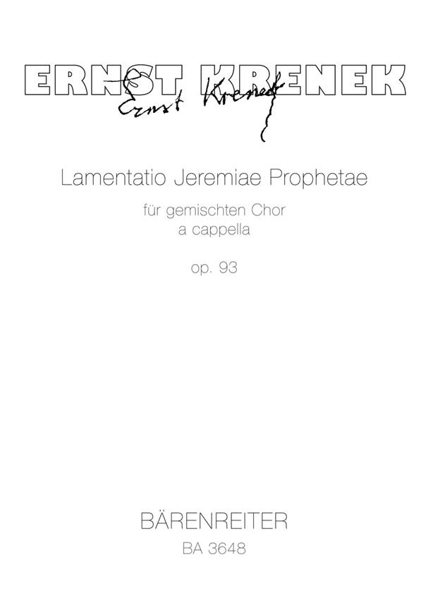 Lamentatio Jeremiae Prophetae (1941)