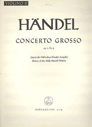 Concerto Grosso Hwv 317