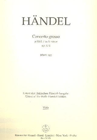 Concerto Grosso Hwv 322