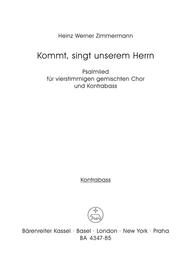 Kommt, Singt Unserm Herrn (1960/1964)