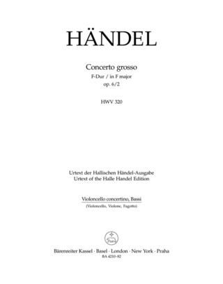 Concerto Grosso Hwv 320