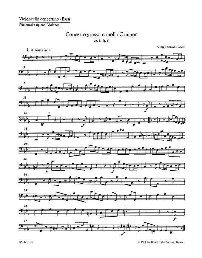 Concerto Grosso Hwv 326