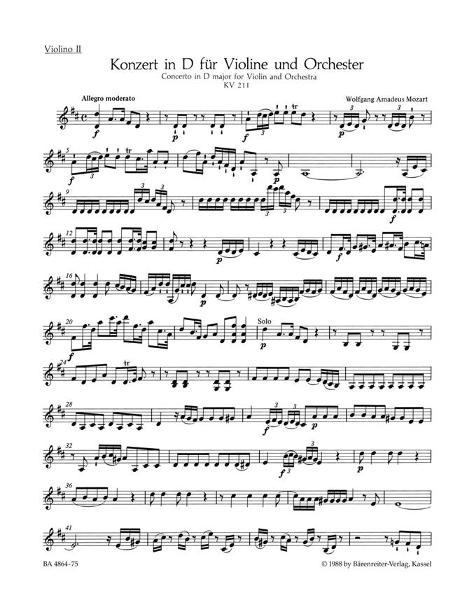 Konzert Für Violine Und Orchester 'Nr. 2'