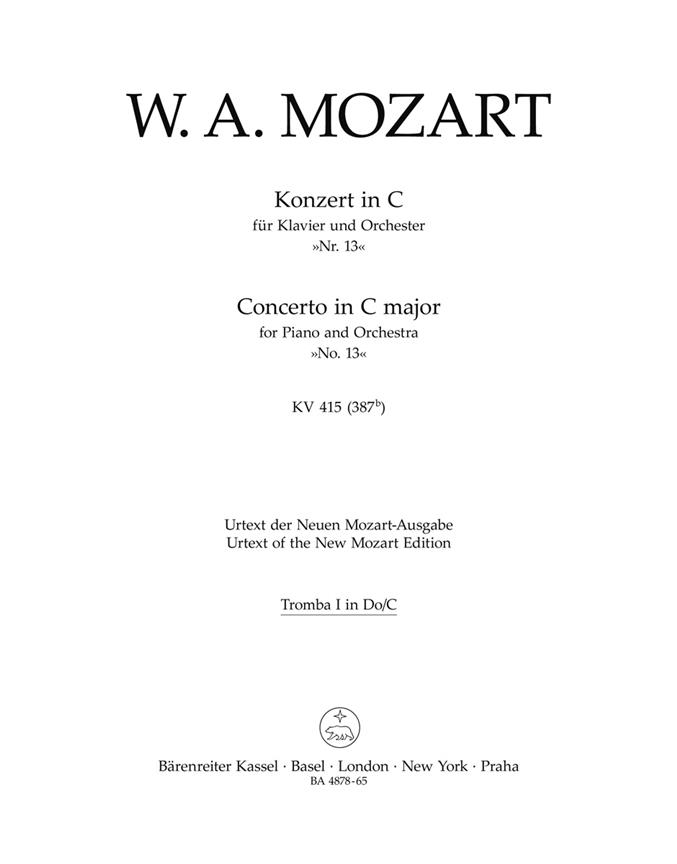 Konzert In C Für Klavier Und Orchester 'Nr. 13'