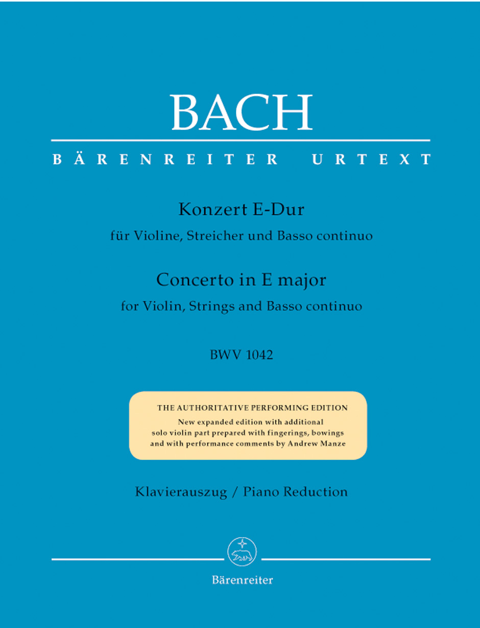 Konzert Für Violine, Streicher Und Basso Continuo (BACH JOHANN SEBASTIAN)