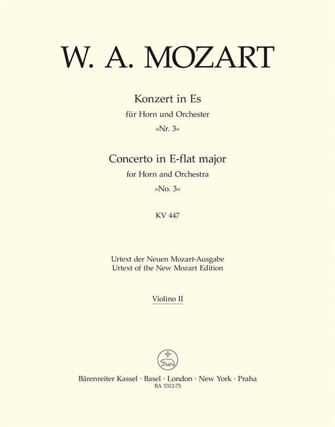 Konzert In Es Für Horn Und Orchester 'Nr. 3'
