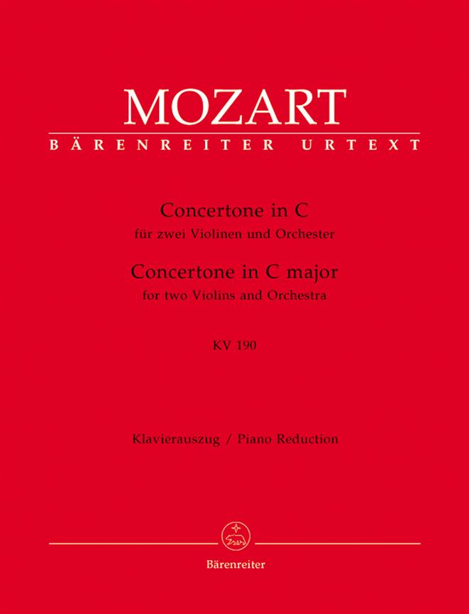 Concertone In C Für Zwei Violinen Und Orchester (MOZART WOLFGANG AMADEUS)