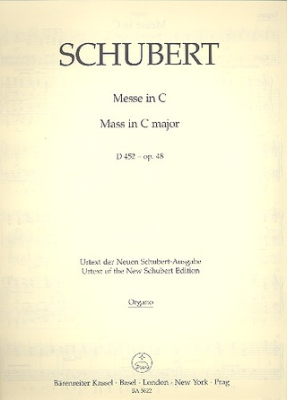 Messe C-Dur D 452. Urtext Der Neuen Schubert-Ausgabe (SCHUBERT FRANZ)