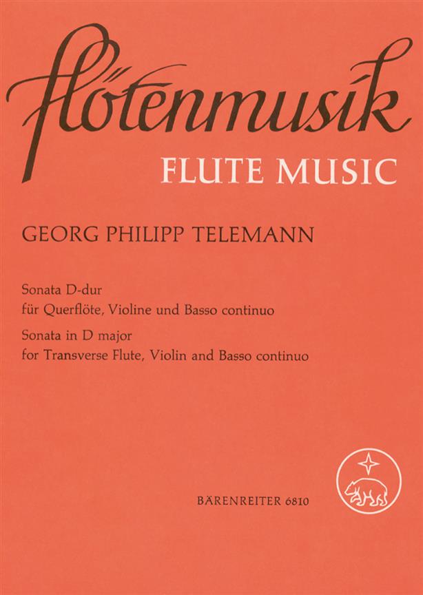 Sonata D-Dur Für Querflöte, Violine Und Basso Continuo (TELEMANN GEORG PHILIPP)