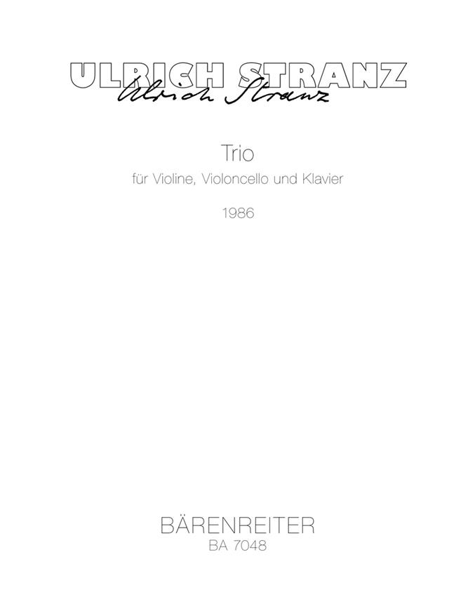 Trio Für Violine, Violoncello Und Klavier (1986)
