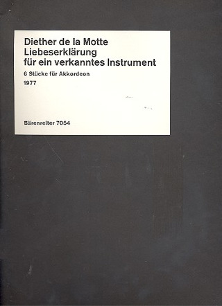 Liebeserklärung An Ein Verkanntes Instrument (1977)
