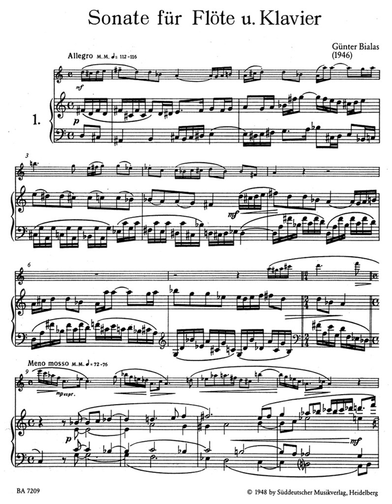 Sonate Für Flöte Und Klavier